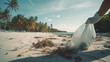 © Lee John - Join the Fight Against Plastic Pollution, Hand Picking Trash on the Beach for World Environment Day and Earth Day With Generative AI Technology