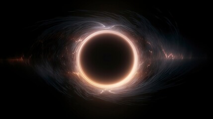 Wall Mural - black hole with generative ai