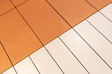Poster - Abstract background polygonal patterns on cloth vista in shades of brown and white