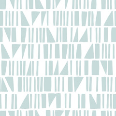 Poster - Seamless abstract patten with color geometric shapes