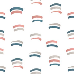 Aufkleber - Abstract pattern with color hand drawn strokes
