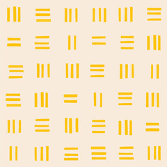 Poster - Seamless abstract patten with yellow strokes