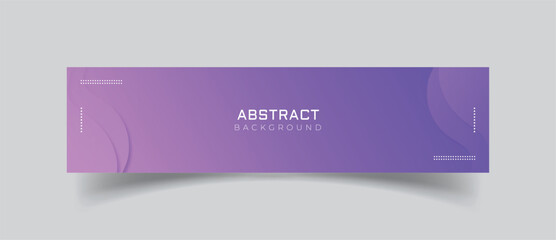 Wall Mural - simple linkedin banner abstract background