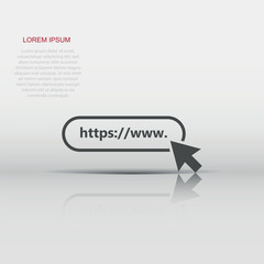 Wall Mural - address and navigation bar icon. vector illustration. business concept search www http pictogram.