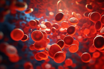 Aufkleber -  A platelets forming a clot to stop bleeding. Generative AI technology..