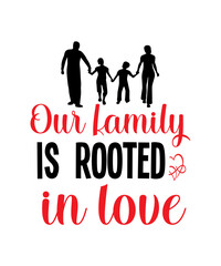 Family lettering quote design
