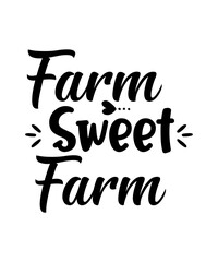 Wall Mural - Farm isolated typography design