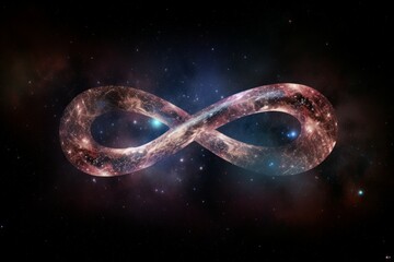 Infinity sign universe. Generate Ai