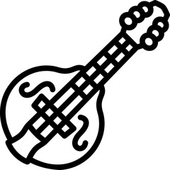 Wall Mural - mandolin  icon