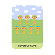 © duckkiezoil - Seven of Cups , Tarot cards Cups Collection