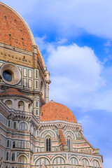 Wall Mural - Cathedral of Santa Maria del Fiore in Florence, Italy: detail view of Brunelleschi's Dome.