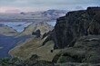 widok na góry, doliny, Islandia