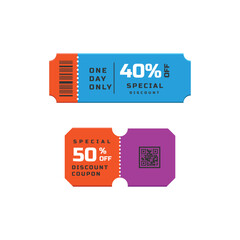 Poster - Flat design sale tags design label