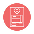 © Анжела Алікіна - Medical insurance line icon. Isolated vector element.