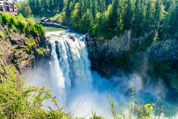 Canvas Print - Snoqualmie Falls Landscape 2