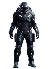 Wall Mural - Space suits isolated on transparent background.  Ai generated.