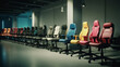 © andranik123 - Office chairs at store. Generative Ai