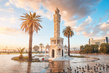 Izmir, located on the Aegean coast of Turkey, is a vibrant city with many landmarks, one of which is the clocktower in Konak Square.