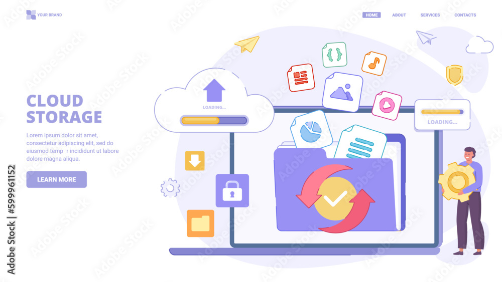 Transfer files, safe cloud storage, data synchronisation, device move ...