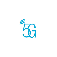 Poster - 5G network technology icon isolated on white background