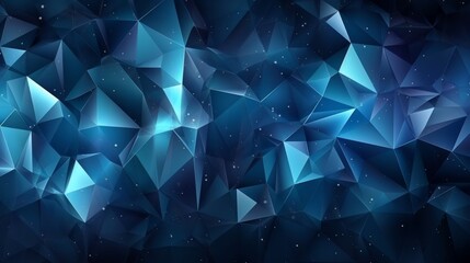 Wall Mural - An abstract blue background with geometric shapes. Generative ai