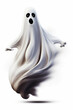 © GS Edwards Studio - a 3D ghost on a white background, cartoon, Halloween