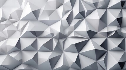 Aufkleber - A geometric abstract background with black and white triangles. Generative ai