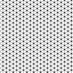 Poster - abstract seamless rhombuses and hexagons line pattern art.