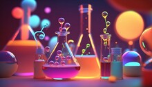Vibrant Science Laboratory Equipment: Exploring Colorful Discoveries