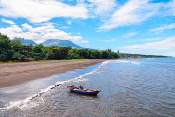 Wall Mural - panoramic view of flores island, indonesia