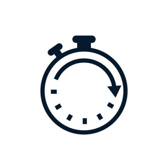 Poster - The concept of fast processing. Vector icon isolated on white background.