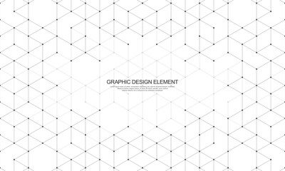 The graphic design elements with isometric shape blocks. Vector illustration of abstract geometric background