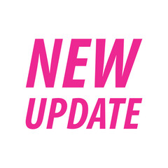 Poster - vector illustration modern label new update. web banner element.