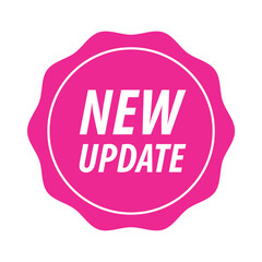 Poster - vector illustration modern label new update. web banner element.