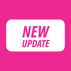 Poster - vector illustration modern label new update. web banner element.