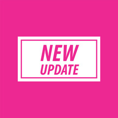 Poster - vector illustration modern label new update. web banner element.