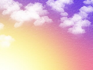 Wall Mural - Starry sky above the clouds Cute sky Gradient background