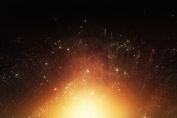Wall Mural - abstract background of soft focus bokeh lights