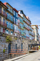 Canvas Print - Les quais de Ribeira à Porto