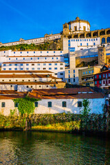 Canvas Print - Vue sur le mosteiro da serra do pilar depuis le Pont Dom-Luís I
