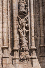 Wall Mural - Detail of the Lonja de la Seda of Valencia (Silk Market, 1483). This late gothic complex originally was used to trade silk. VALENCIA, SPAIN.