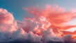 AI Abstract Pink Clouds Without Horizon Line And Hard Shadows Beautiful And Varied Hues And Pleasing To The Eye