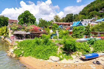 Wall Mural - views of labuan bajo harbour, indonesia