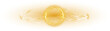 © Orange Sky - Yellow ball lightning on a transparent background. Abstract electric lightning strike. Light flash, thunder, spark. PNG.