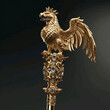 golden eagle statue