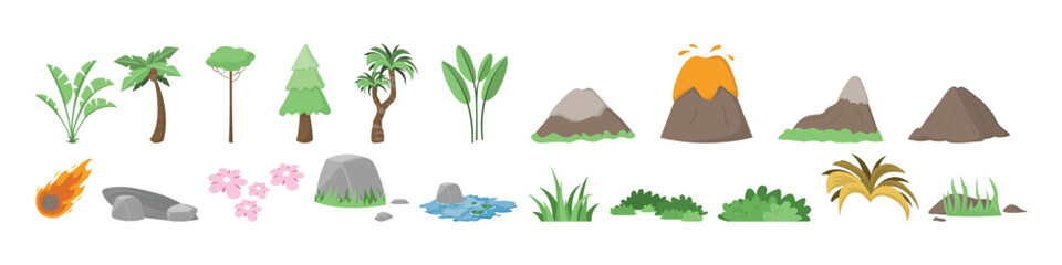 Tropical Vector Illustrations Collection. Tropical Asset Collections.