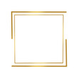 Gold square frame.