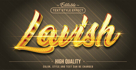 Poster - Editable text style effect - Lavish text style theme
