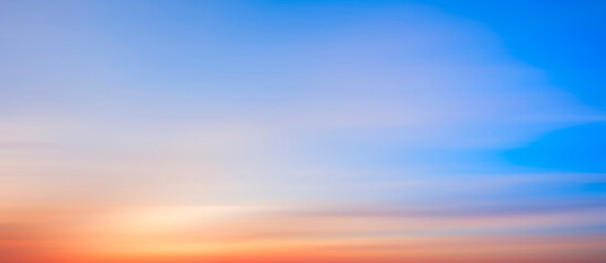 Aufkleber - Panoramic landscape of bright red orange sunrise sunset