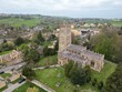 St James' Church Chipping Campden Cotswolds UK drone , aerial,